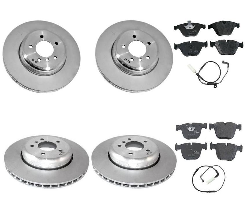 BMW Brake Kit - Pads and Rotors Front &  Rear (348mm/345mm)